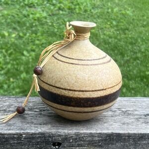 Pottery Craft Compton CA Stoneware Vase Handmade Boho Rustic Ceramic Decor